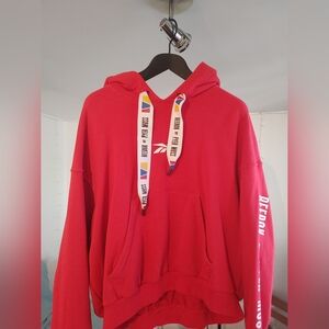 Reebok By Pyer Moss Red Hoodie